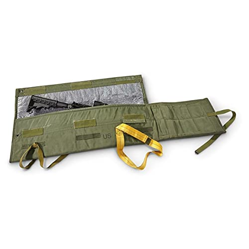Genuine Military Surplus GI Parachutist's Individual Weapon Case, Rugged Nylon Lined with Felt and Wool