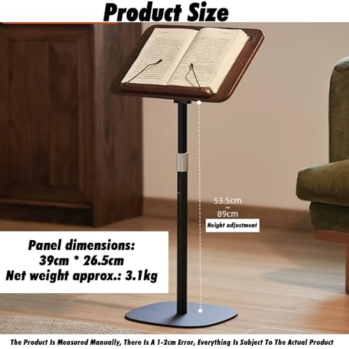 Support de livre réglable en hauteur et angle pour cuisine et pc - 2