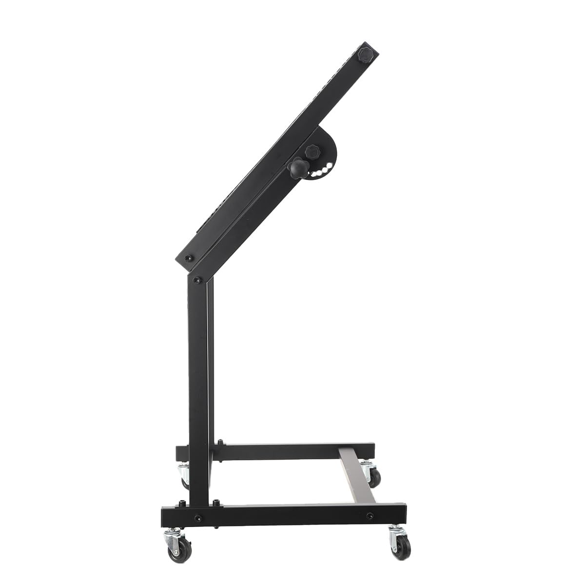 Mobiler Rack Wagen mit 4 rollenden Rollen, Mobiler DJ PA Studio Rack Wagen Rack Ständer Rollwagen Stage Stand, DJ Mixer Stand Rack Mount Mobiler Stand Stage Cart Rack, Schwarz