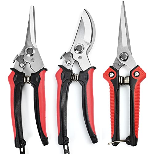 GRKJGytech Gartenschere und Baumscheren Set Professionelle Pflanzenschere Scharfe...