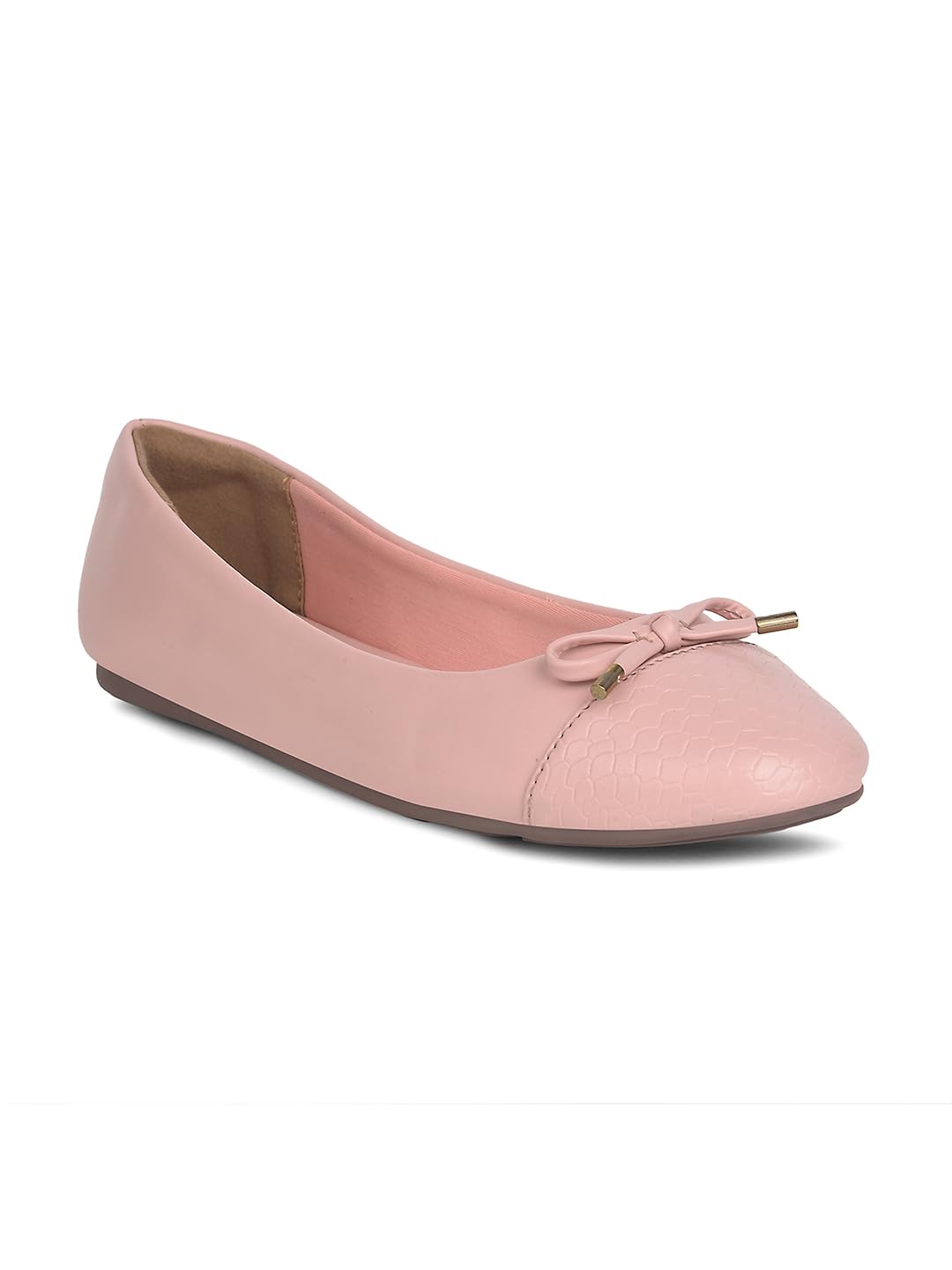 Women's Flat Ballerina - Pink (7Uk)-image-9