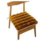 [Luvian]ふわふわ座布団 椅子用 防滑+固定ト 冬物 洗濯可能 45cm角 厚み2cm 肌触り高 腰痛対策 抗菌防臭 吸湿速乾 カラーバリエーション9色 書斎/リビング対応 簡単お手入れ