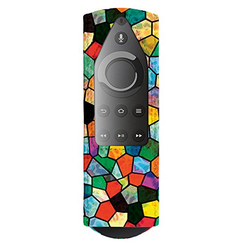 Fintie Protective Case for 2nd Gen Fire TV Stick with 1st Gen Alexa Voice Remote, Compatible with Echo/Echo Dot Alexa Voice Remote - Premium PU Leather Cover Holder, Stai-Glass