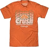 Tee Luv Orange Crush Logo T-Shirt - Vintage Crush Soda Gradient Graphic Tee (Orange Heather) (3XL)