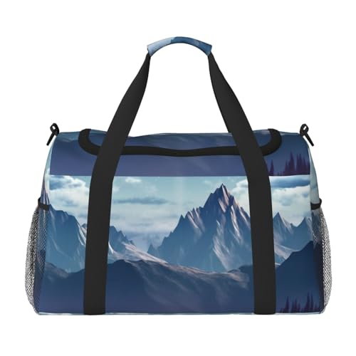 Mountain printed Hand Travel Bag Casual luggage bag