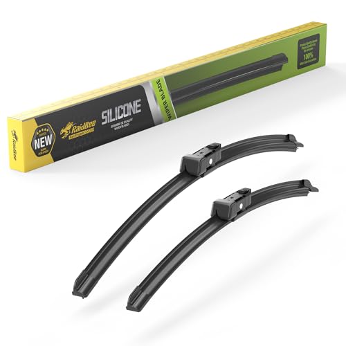 Image of Raidbee Silicone Windshield Wiper blades Replacement for | Tesla Model S 2012-2020 All-Season Silicone Windshield Wipers 28 inch 18 inch