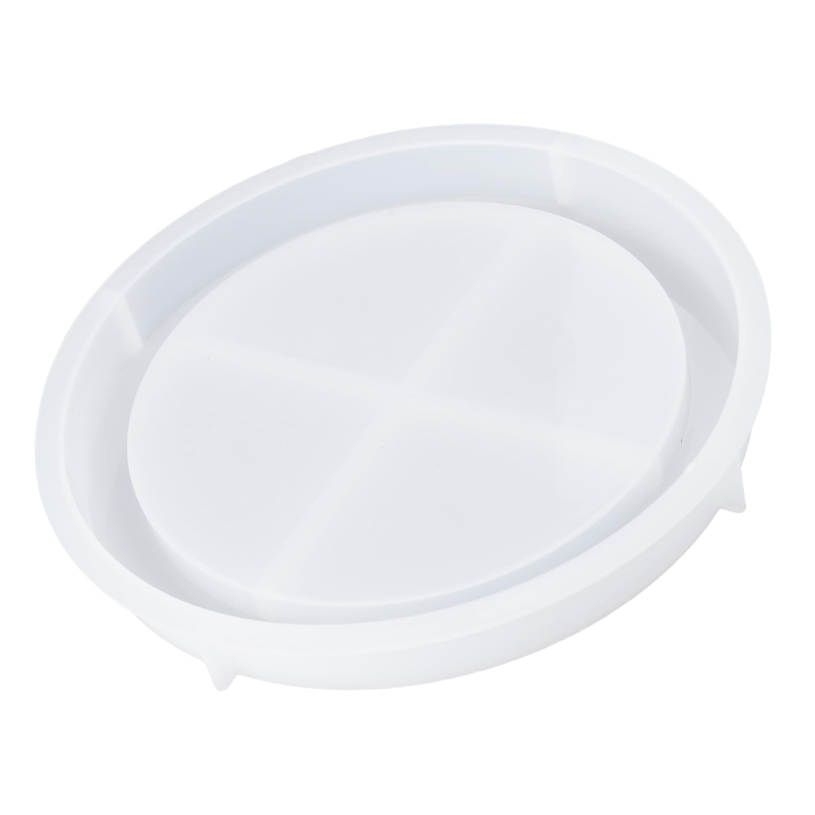ZEPFJHE Round Tray Easy Demolding for Making Soap Decorative Plate Resin Art Food Grade Elastomer Cast