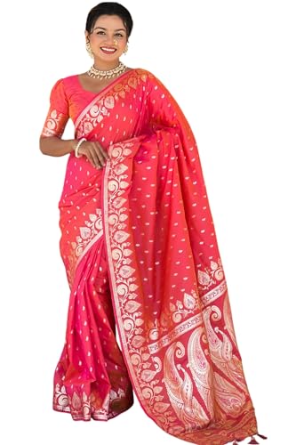 SGF11 Women's Kanjivaram Pure Soft Silk Saree With Blouse Piece product image 12
