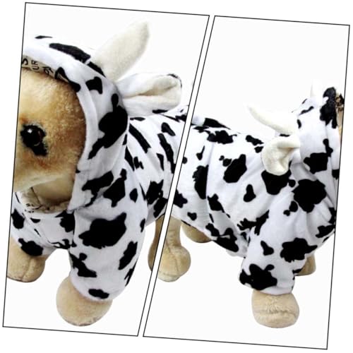 Disfraz para perro estampado de vaca talla S miniatura 5
