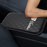 Auto Center Console Cover Pad, Waterproof Car Armrest Seat Box Cover, Leather Auto Armrest Cover Compatible with Cadillac