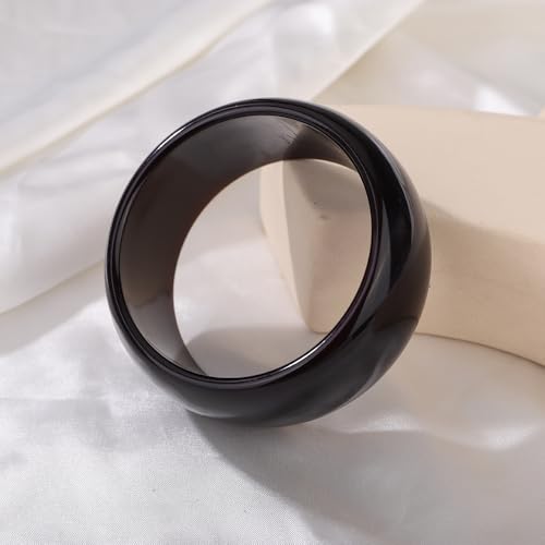 JWICOS Round Resin Bangle Bracelet for Women Acrylic Cute Chunky Bracelet for Women Exaggerated Acrylic Resin Wristband Bracelet Bangle3