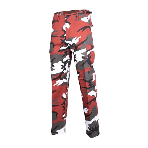 Mil-Tec Us Ranger Hose Typ BDU Pantalon armée Homme, Red Camo, XXL