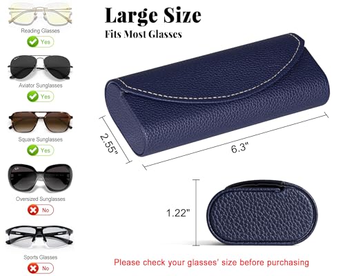 Image of RayLove Ultimate Glasses Case Kit, Hard Shell Sunglasses and Eyeglass Case with Cleaning Cloth, Screwdriver, Ear Hooks