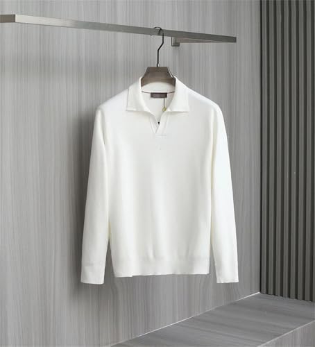 Kelsiop Men's Winter High-End Business Casual Wool V-Neck Sweater3