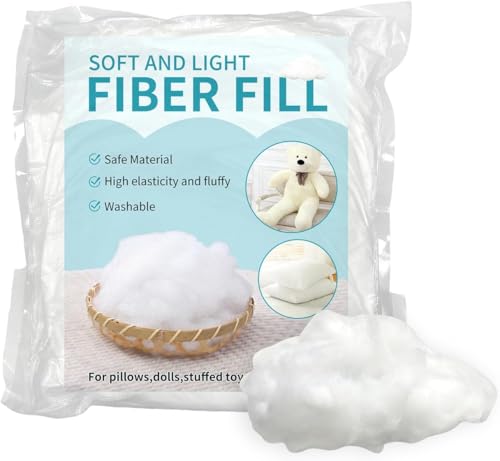 Daylendar Polyester Fiberfill Stuffing 150g/5.3oz - Ultra-Soft & Fluffy Premium Polyfill Stuffing for Stuffed Animals Crochet Stuffing DIY Crafts - High Resilience Recyclable