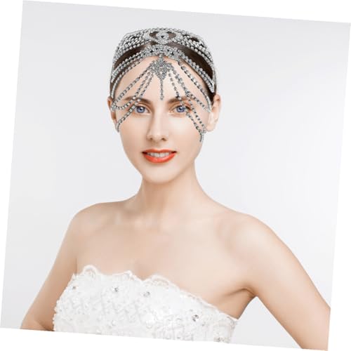 Coiffe délicate mariage avec chaîne de tête cérémonie - 6