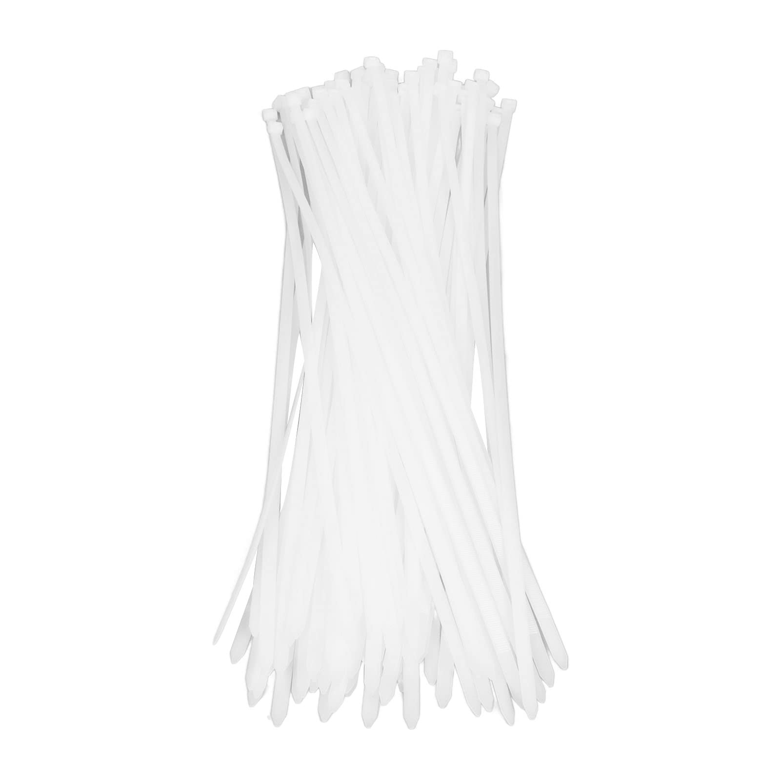 Fascette per Cavi in ​​nylon Autobloccanti da 100 Pezzi per Raggruppare Cavi per Interni Ed Esterni Resistenza Alla Trazione di 250 Libbre (650 mm)