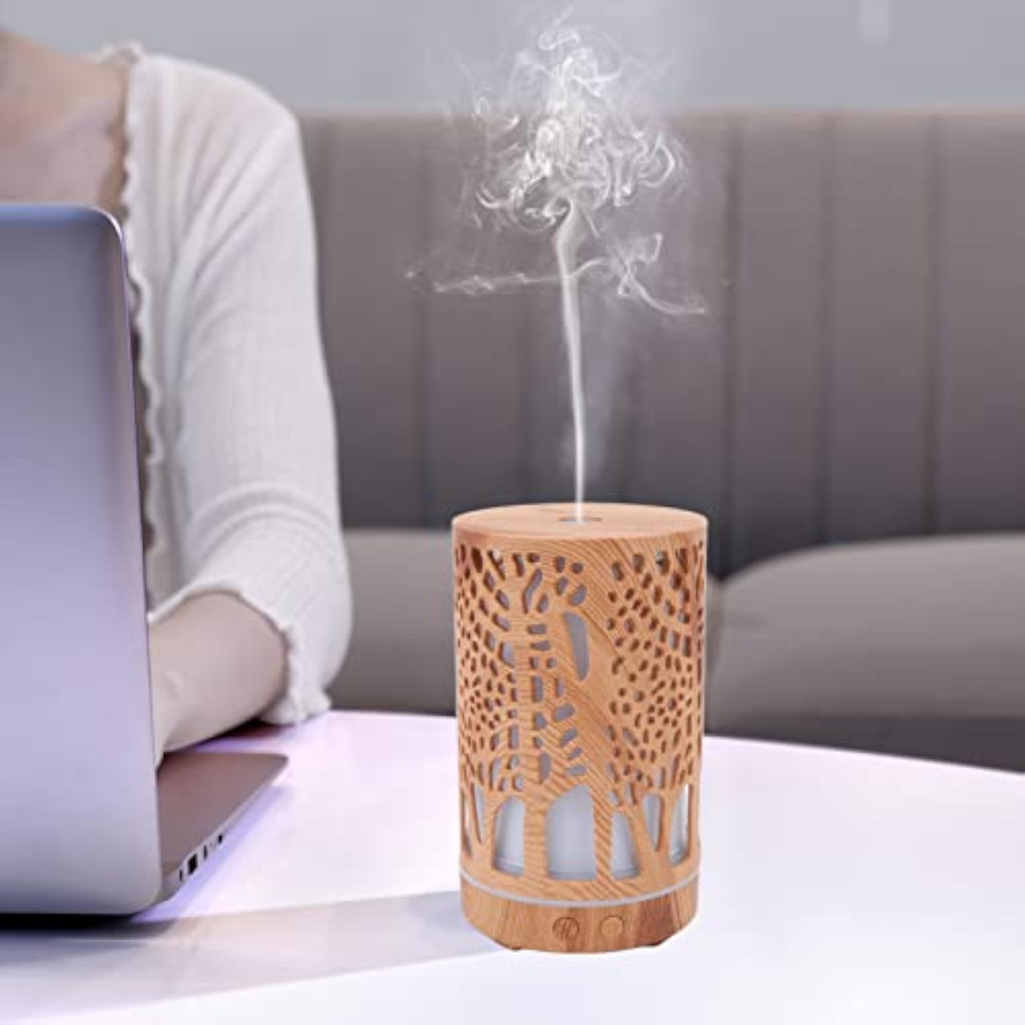 Portable Wood Grain Aroma Diffuser Essential Diffuser