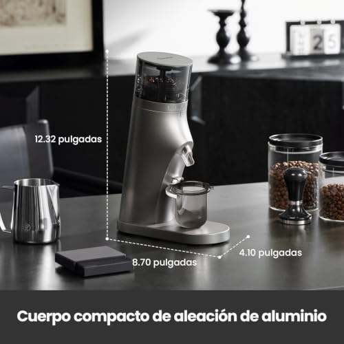 Image of Gemilai Electric Conical Burr Coffee Grinder, Coffee Bean Grinder with Smart 60S Timer, 60 Precise Adjustable Grind Settings for Espresso, 2-12 Cup, Easy to Clean, Durable & Quiet, G9010B Grey
