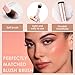 YBUETE 8 Colors Blush Palette, Buildable Facial Cheek Blusher, Natural Matte Blush Palette, Smooth Blendable Powder Blush, Waterproof Long-lasting Makeup Palette with Brush