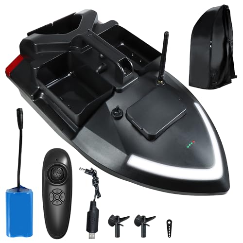 HUNKING RC Bait Boat for Surf Fishing with 4.4lbs Load Capacity, Dual Battery & Motor System for...