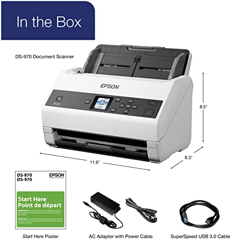 Epson Workforce DS-970 Document Scanner 600 dpi Optical - image 8