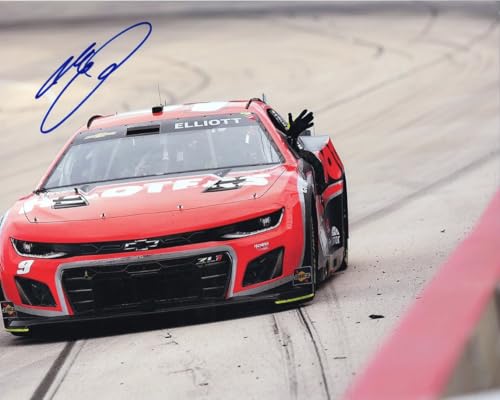 Trackside Autographs 2024 Chase Elliott #9 Hooters Racing Texas Win Signed 8x10 Inch Picture NASCAR Photo with COA  
Tra