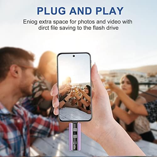 SCICNCE USB 3.0 Flash Drive 512GB Intended for iPhone, USB Memory Stick External Storage Thumb Drive Photo Stick Compatible with iPhone, Android and Computer (Purple)