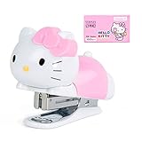 Hello Kitty Lovable Mini Stapler Value Pack, Includes Stapler, 2000 Staples and Staple Remover