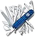 Price comparison product image Victorinox Swiss Champ Swiss Army Knife, Medium, Multi Tool, 33 Functions, Blade, Scissors, Blue Transparent