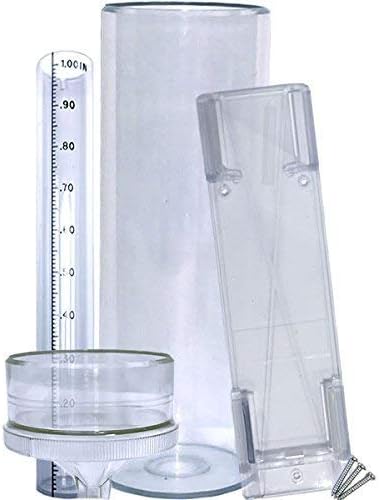 Precision Rain Gauge with Mounting Bracket (14" All Weather) (Heat and frost resistant)