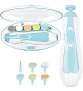 BumbleBee Baby Nail Trimmer, Upgraded Electric Baby Nail Clipper, Baby Nail File with LED Light f...