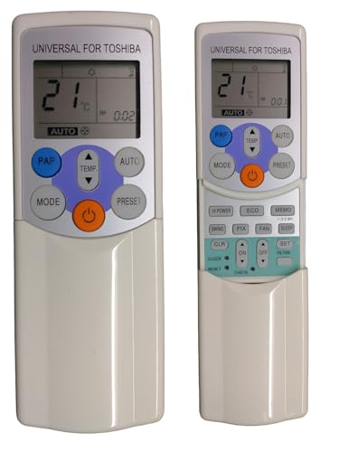 Image of Sanavya AC Remote Control - Compatible Replacement for Split & Window Air Conditioners - Replicates Genuine Remote Functions (Toshiba ac Remote Control 126)