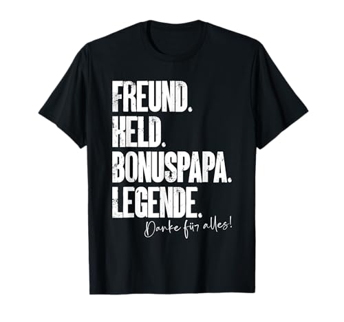 Bonuspapa Bester Stiefpapa Stiefvater Bonus Papa T-Shirt