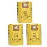 for Shop Vac 9066200 90662 90672 VF2005 Wet Dry Vacuum Bags Type F for Shop Vac 10-14 Gallon Dust Filter Bag 3pcs