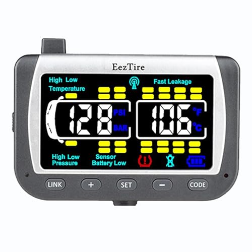 EEZ RV Products EEZTire - TPMS Real Time/24x7 Tire Pressure Color Monitor (Monitor ONLY)