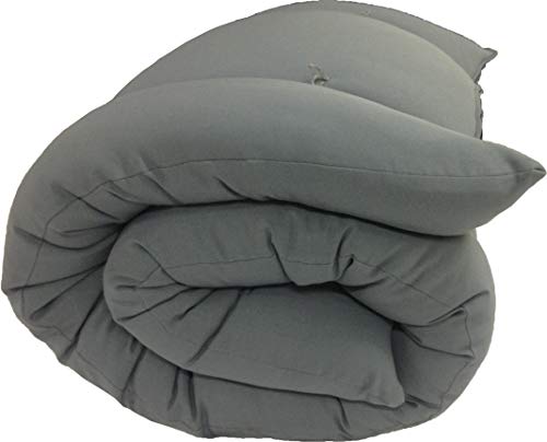 D&D Futon Furniture Gray Full Size Traditional Japanese Floor Futon Mattresses, Foldable Cushion Mats, Yoga, Meditation 3 X 54 X 80 #TOP3