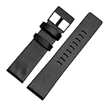 DKWOIS Compatibile con cinturino in vera pelle DIESEL DZ7311 DZ7332 DZ7314 DZ1405 DZ4323 cinturino for orologio nero marrone 22mm 24mm 26mm 28mm 30mm(A black-black,30mm)