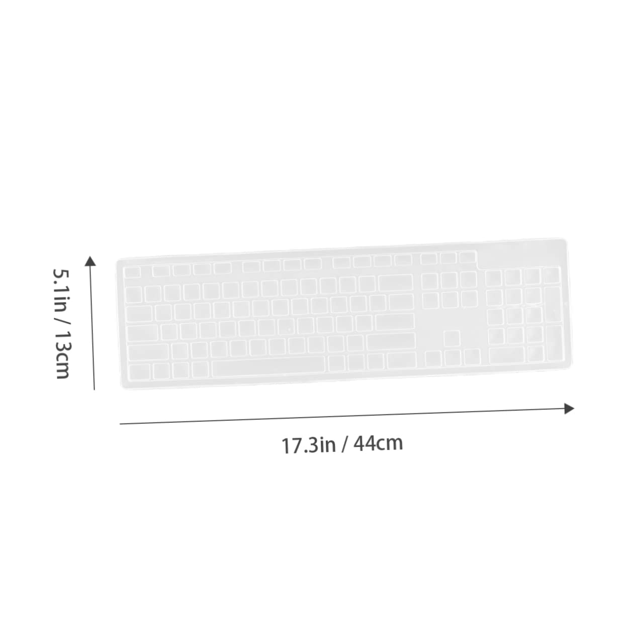 KALLORY 1 PC Transparent Keyboard Protector for Keyboard Dust Cover Practical Protection Ultra Thin Material Easy to Clean and Maintain