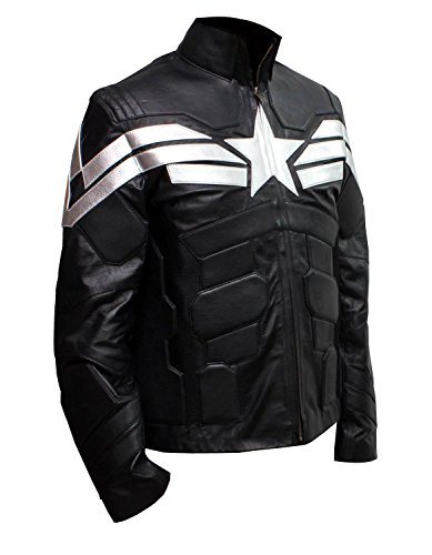 Captian Super Power Faux Leather America Jacket Movie Design Replica2