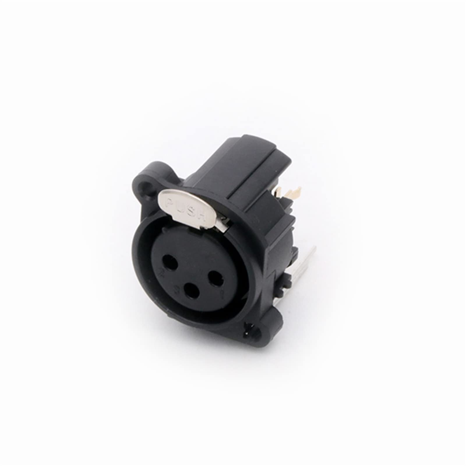 3-polige XLR-Einbaubuchse, Klinkenstecker, gerades Gehäuse, vergoldet, 3-polig, XLR-Buchse, Mikrofon, Mikrofonanschluss, 10 Stück (Color : C1006x5 C1007x5)