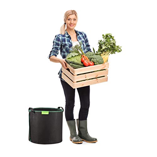 GardenMate® 3X 60l Saco para Plantas de Malla geotextil ...