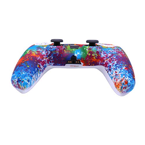 Pacote com 2 capas protetoras de silicone antiderrapantes para controle de PlayStation 5/PS5 com 8 t