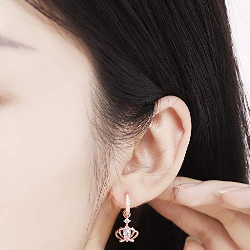 Boucles d'oreilles couronne en argent 925 le cadeau idéal pour elle - 6