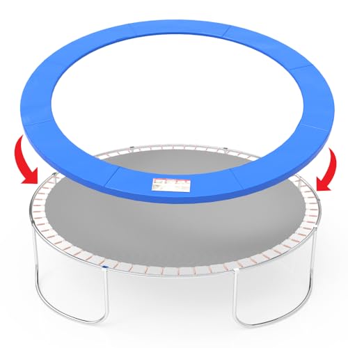 Zoyemone Trampoline Pad, 12FT Trampoline Replacement Pad, No Holes for Pole,Waterproof and Tear-Resistant Protection,Trampoline Spring Cover (12FT)