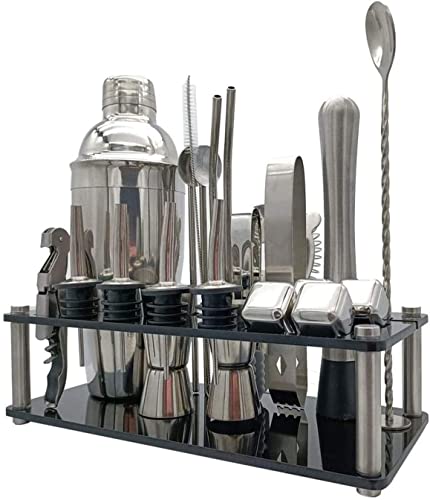 Kit Bartender 23 Piezas Acero Inoxidable con Soporte miniatura 1