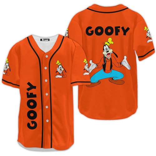 XXME Casual Funny Character Baseball Jersey, Baseball Jersey for Cartoon Movie Lover, Small