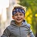 LedBack Colorful Dog Paws Sweatbands Sweat Absorbent Sports Headbands for Boys Fashion Breathable Elastic Hairband Childrens Athletic Headscarf for Running