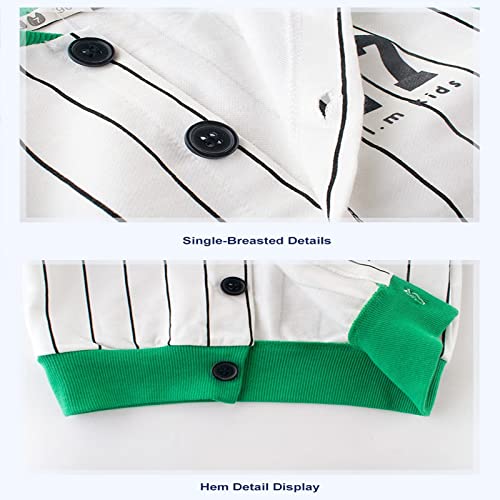 Dhspkn Baby Girl Boy Kids Baseball Jacket Toddler Fall Casual Varsity Jacket Sweatshirt Blue #TOP4