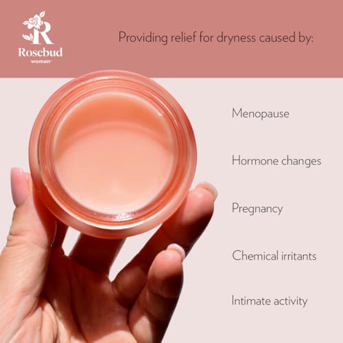 Image of Rosebud Woman Honor Everyday Balm - Vulva Balm & Vaginal Moisturizer for Dryness, Irritation & Itch - Hormone-Free, OB /GYN-Approved Feminine Care (Travel Size, 0.33 oz)